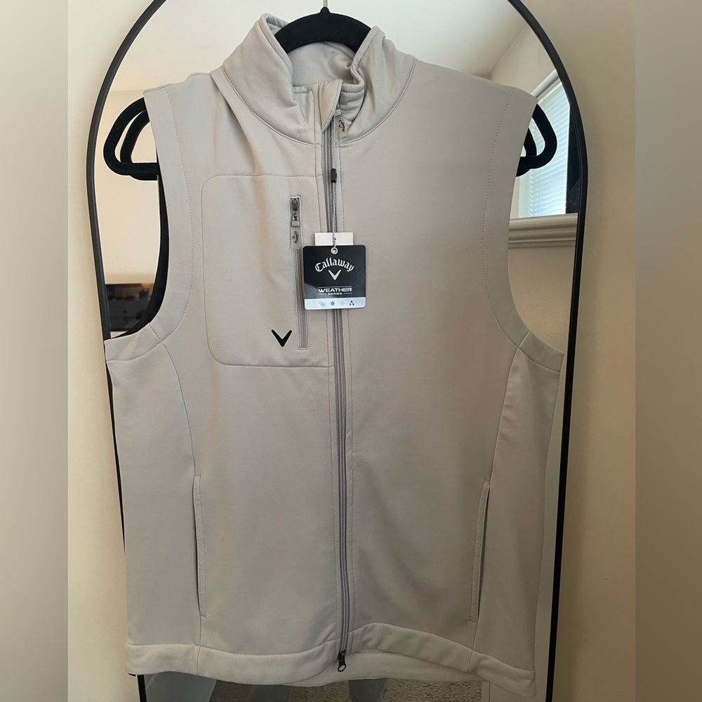 Callaway Stone Gray Sleeveless Golf Vest